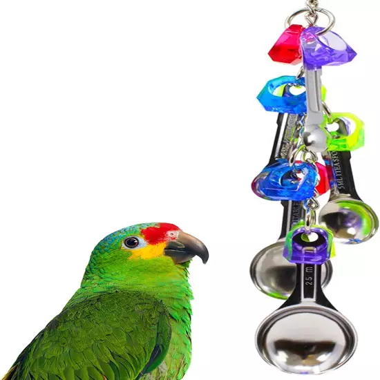 Bonka Bird Toys 1969 Spoon Delight Medium Large Parrot Bird Toy African Grey Par