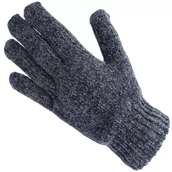 Women's Soft and Stretchy Chenille Basic Winter Magic Gloves