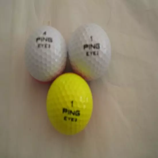 3 Ping Eye 2 Karsten NEW Golf Balls