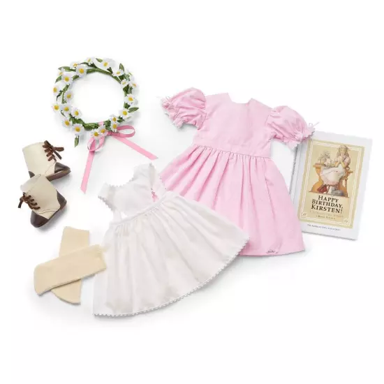 American Girl Kirsten's Birthday Outfit & Book NIB LE Sold Out