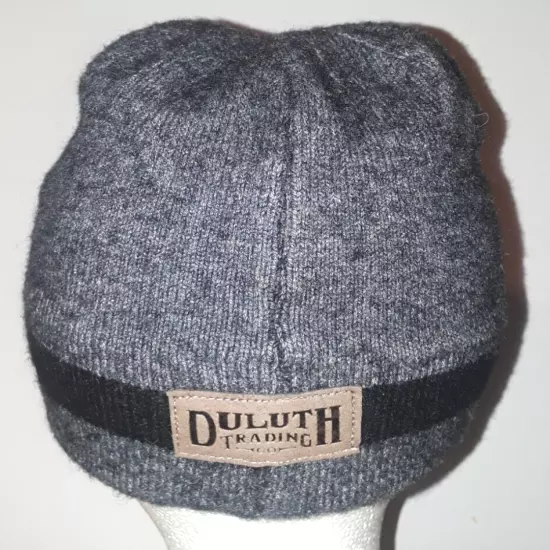 Duluth Trading Co. charcoal-gray wool-blend hat w/brim womens M-L