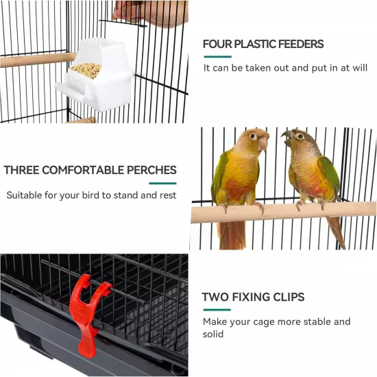 62 inch Metal Bird Cage, Large Parakeet Cages for Parrot, Cockatiel, Lovebird