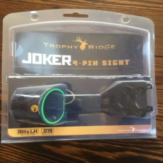 Trophy Ridge Joker 4-Pin Bow Archery Sight One Size, Black 