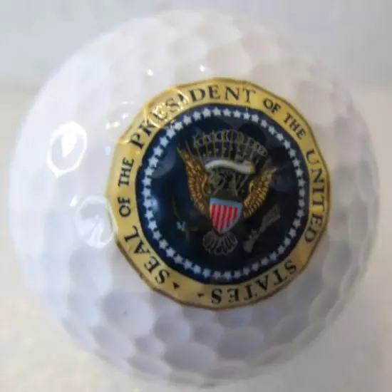 OFFICIAL BILL CLINTON PRESIDENTIAL GOLF BALL-MINT-WHITE HOUSE ISSUED