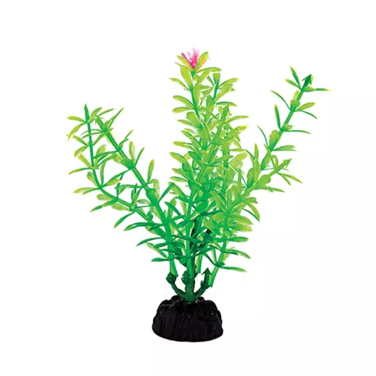 Penn Plax 3-Pack Aquarium Plastic Plant, 4-Inch, Green