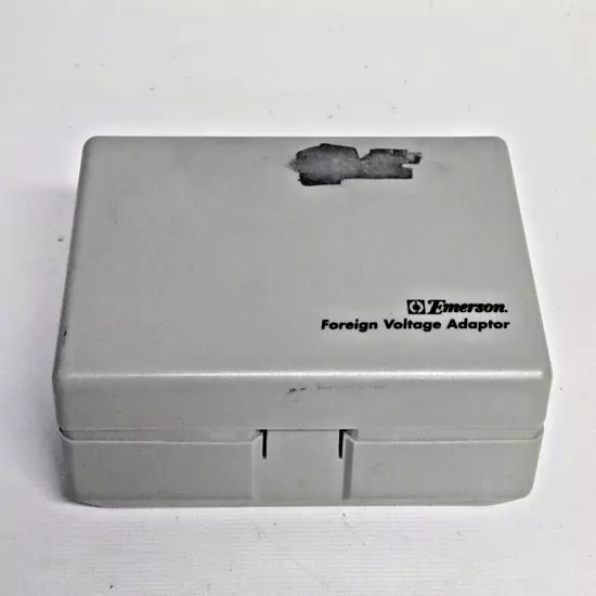 EMERSON DUAL WATTAGE FOREIGN VOLTAGE ADAPTOR AV3611 INTL TRAVEL CONVERTER Power