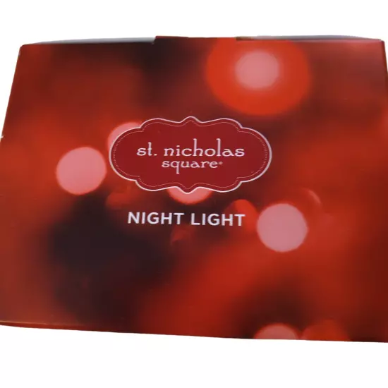 St. Nicholas Square Acrylic Plastic Angel Night Light Christmas New In Box (CB5)