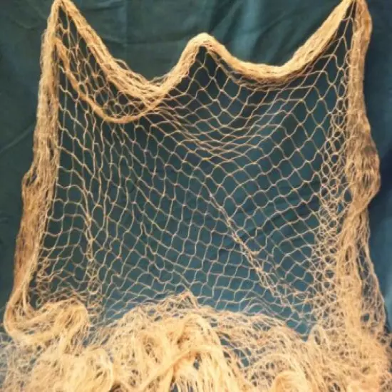 Authentic Fishing Net Commerical Grade you Get 3 Nets = 6' X 8' 