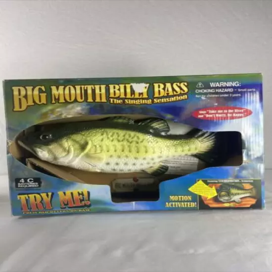 Vintage Big Mouth Billy Bass The Singing Sensation Synchromotion NEW in Box