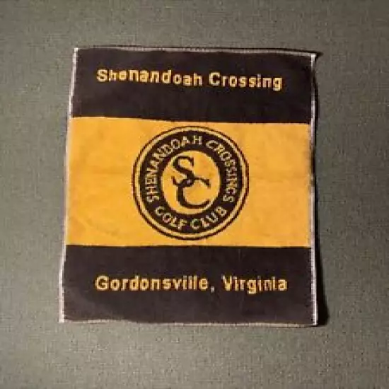 Shenandoah Crossing Golf Club Towel Gordonsville,Virginia. SC