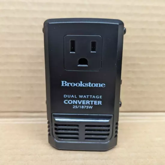 Brookstone Global Power Converter For Appliances Up To 1875 Watts Black