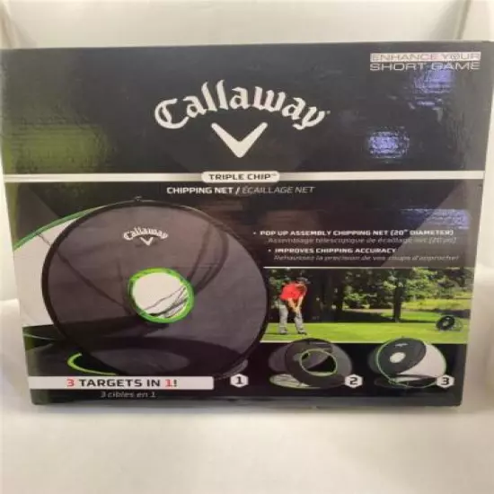 Callaway triple chip chipping net Pop up assembly 3 targets in 1 Golf practice