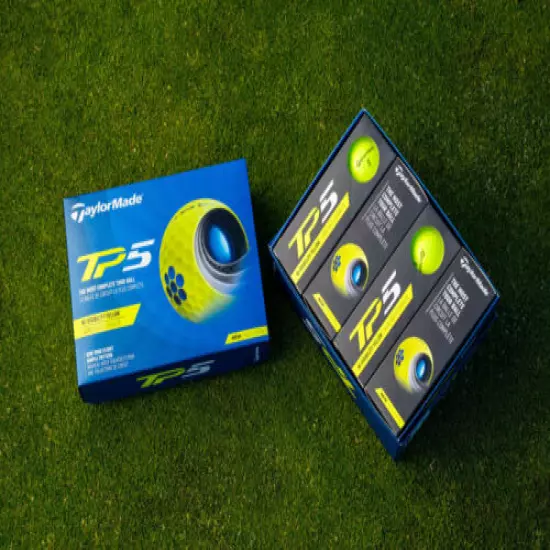 Taylormade TP5 Yellow 2021 Golf Balls - 2 Dozen