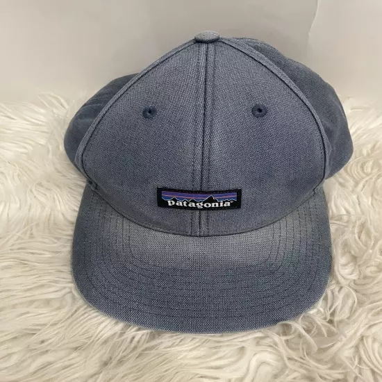 Patagonia Denim Blue Small Patch Snapback Hat Cap