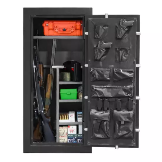 Big Steel Security Gun Safe Rack for Shotgun Rifle w/ Electronic Lock 59X28X20