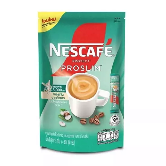 Nescafe Protect Proslim Instant 3 1 Coffee Fiber Slim Diet Weight Control No Fat