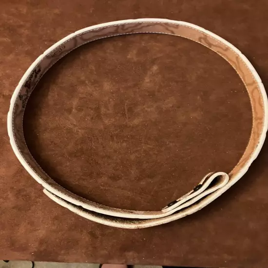 Vintage Unisex Cowhide Print Leather Belt