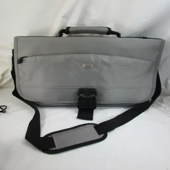 Solo Laptop Bag Messenger Commuter Briefcase Gray 52285 Removable sleeve Classic