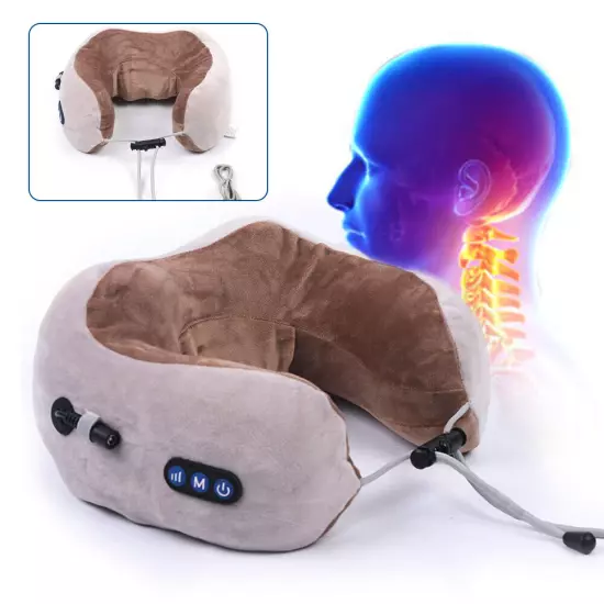 Shiatsu Shoulder Neck and Back Massager Pillow and Heat Deep Kneading Pillow New