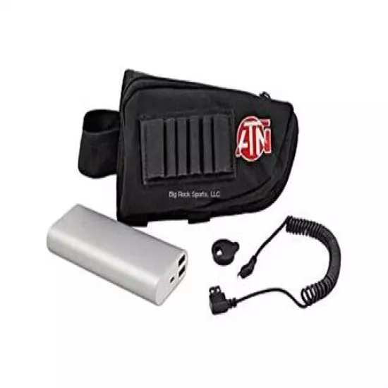 ATN Power Weapon Kit 20000 mAh Battery Pack/USB Cable/Butt Stock Case ACMUBAT160