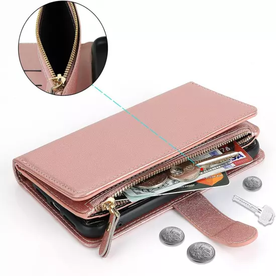 Wallet Case for iPhone 15 Pro Max with Strap iPhone 15 Pro Max Case Wallet