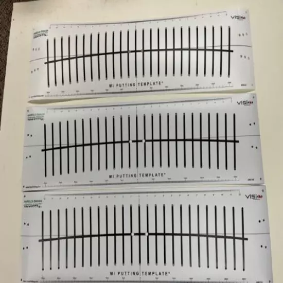 Three Visio Putting Aid Putting Arc Templates