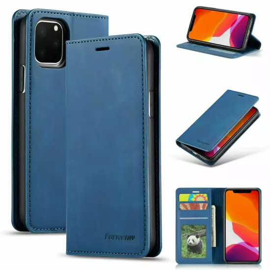 Leather Case For iPhone 16 15 14 13 12 Pro Max XS XR 87+ Flip Wallet Phone Cover