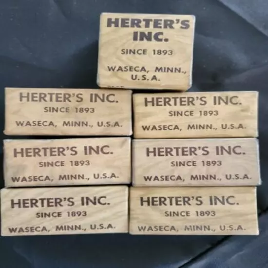 Herter's Inc. parts boxes lot of 7 empty boxes