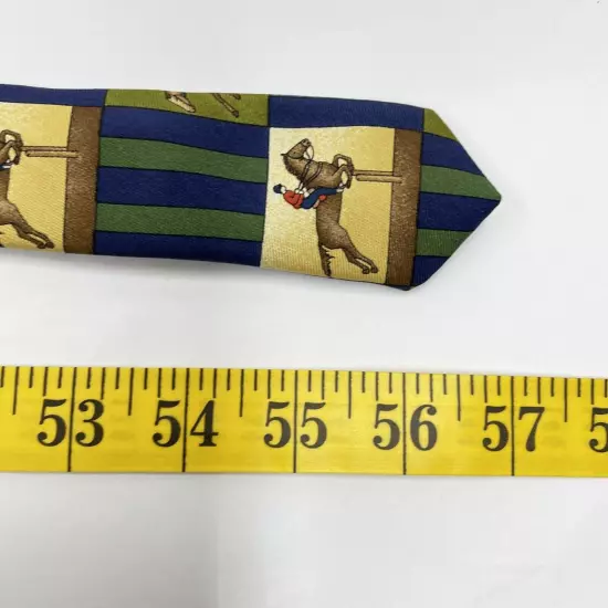 Structure Horse Racing Equestrian Necktie Silk Tie 4" x 57"