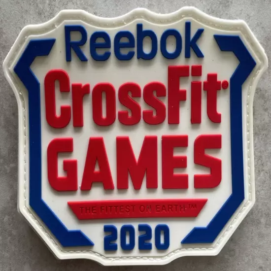 *BRAND NEW* REEBOK 2020 CROSSFIT GAMES PATCH “THE FITTEST ON EARTH” HOOK BACKING