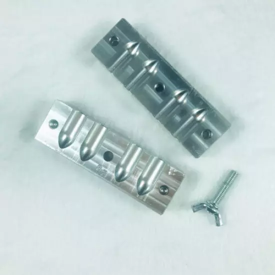 ALUMINUM SUPPOSITORY MOLD, 4 CAVITY,Homemade Reusable Suppository Mold