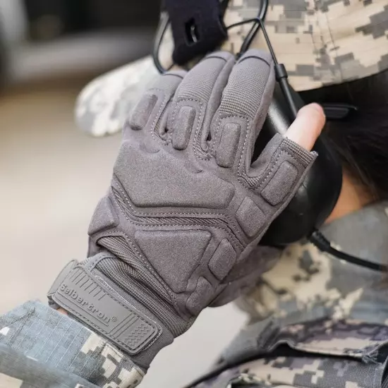 S.O.L.A.G-HI 2.0 Half Index Finger Tactical Gloves - Touchscreen Tactical Glo...