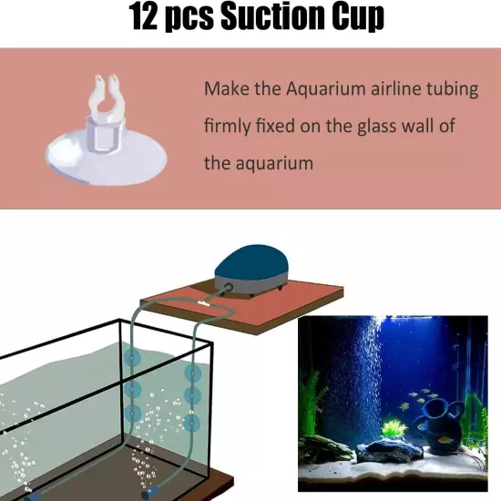 Aquarium Air Pump Accessories - Contains Airline Tubing Control Valve Air Stones