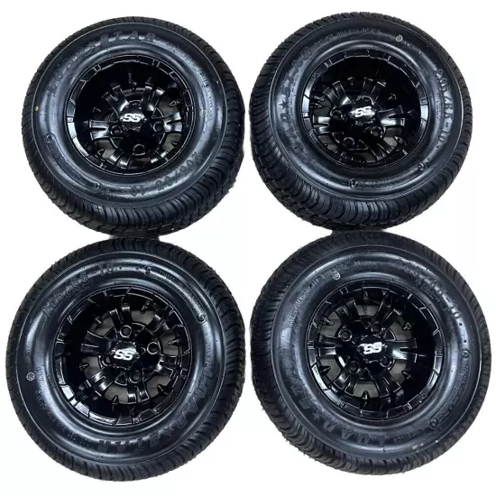 Set Of 4 205/65/10 Kenda Golf Cart Wheels & Tires