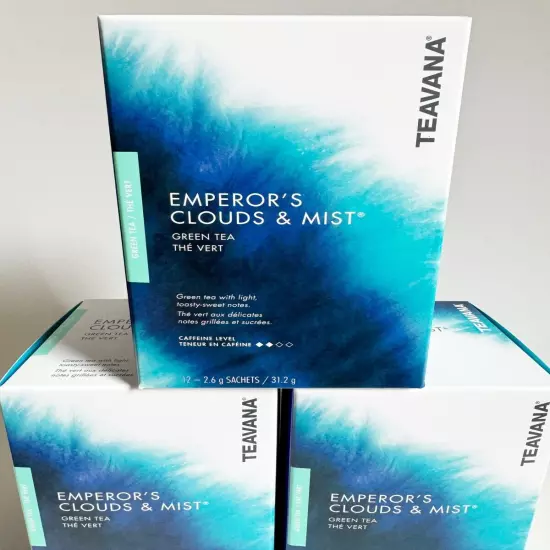 Starbucks Teavana Tea Emperor’s Clouds & Mist 3 Boxes Total 36 Sachets Green