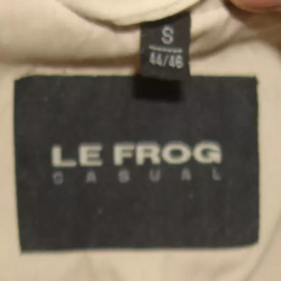 Le Frog Sport Vtg. Khaki 8 Pocket Cotton/Poly Mesh Lined Waist/Hip Draw Vest S