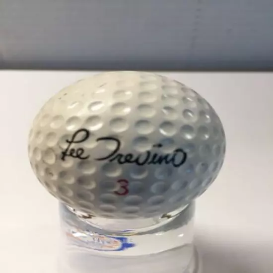 1966 FAULTLESS I 4 Vintage LEE TREVINO Golf Ball #3 SIGNATURE LOGO Both Sides