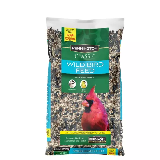 Pennington Classic Dry Wild Bird Feed and Seed, 10 lb. Bag, 1 Pack