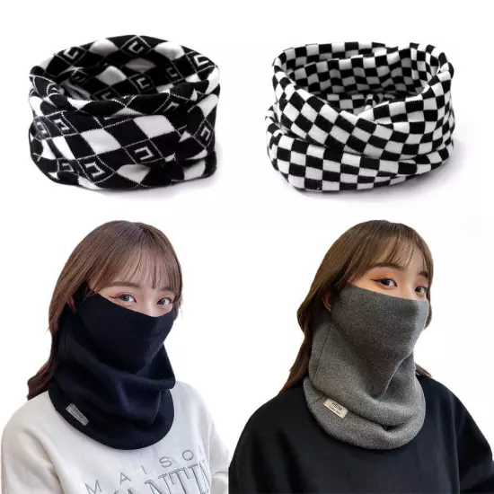 3 In 1 Winter Warm Men Women Neck Gaiter Polar Fleece Face Mask Thermal Scarves-