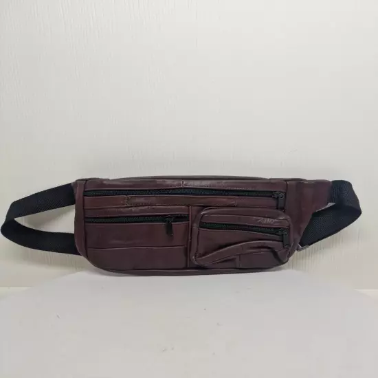 Faux Leather Bum Waist Bag Travel Holiday Money Pouch Belt Wallet Bumbag D50