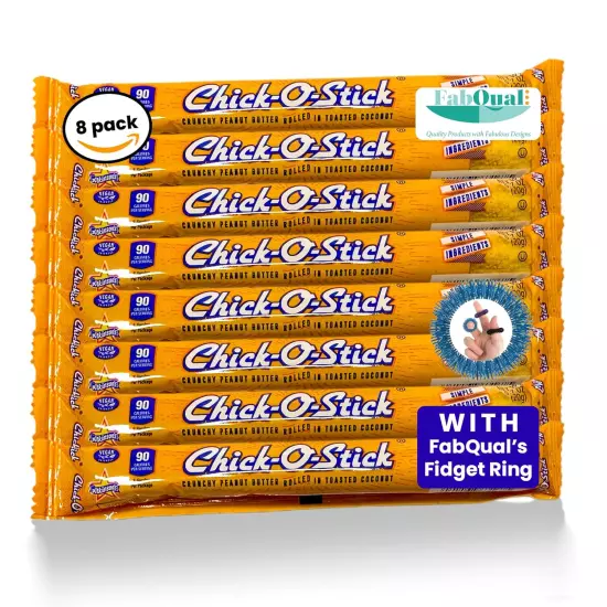 Atkinson Chick O Sticks Candy Bulk 8 Pack Peanut Butter Coconut Candy