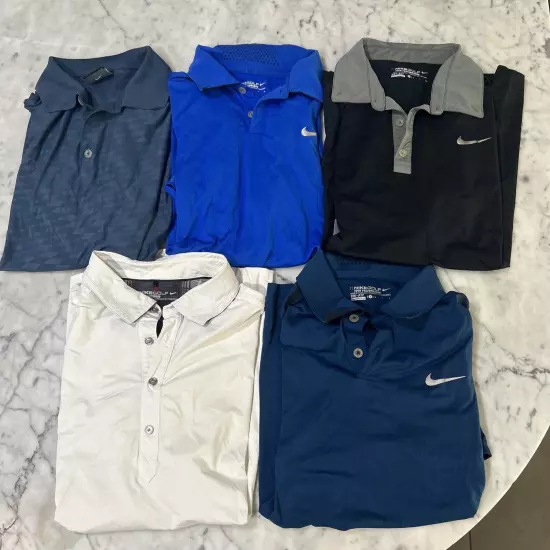 Nike Golf Tour Performance Polo Lot- 5 Total Size Small