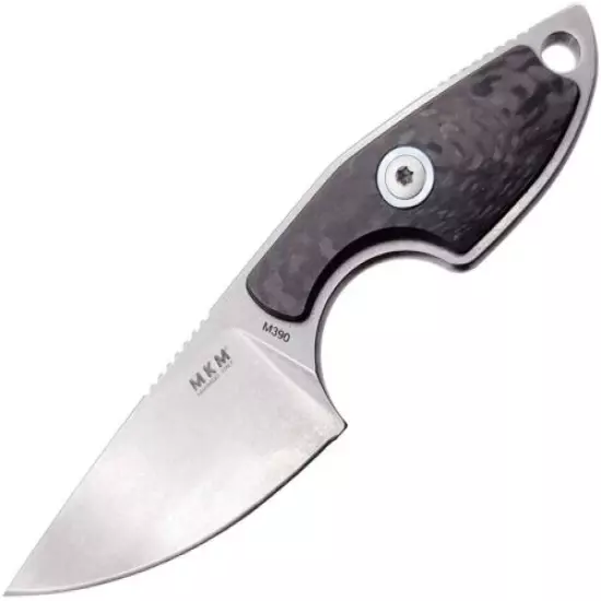 MKM-Maniago Mikro Fixed Knife 2" Bohler M390 Steel Full Tang Blade Fiber Handle