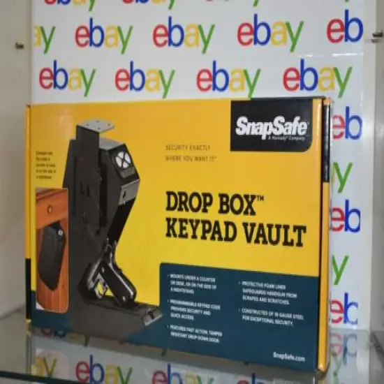 SnapSafe Drop Box Keypad Vault, Black - 13.5"H x 7.5"W x 3.6"D NEW Gun Safe NIB