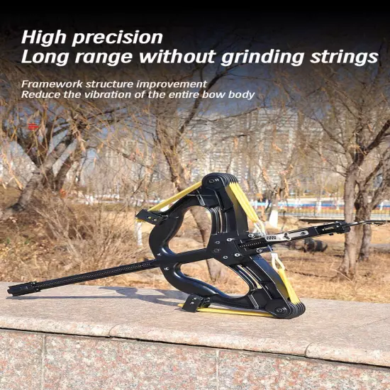 60LBS Slingshot Laser Metal Highpower Hunting Steel Ball Slingshot Composite Bow