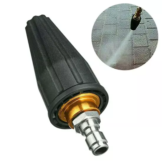 3600PSI High Pressure Washer Release Jet Wash Quick Rotating Turbo Nozzle Tip