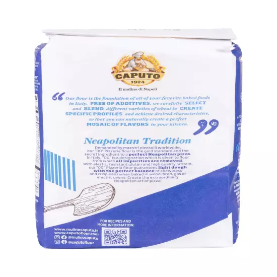 Antimo Caputo Pizzeria 00 Flour (Blue) 2.2 LB - Pack of 2 (Total 4.4 LBS)