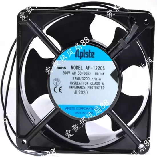 1pc new fan freeship Aplste 12CM 200V 15/14W AF-1220S