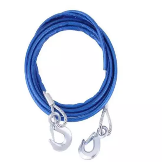 Auto Car Vehicle Boat Steel Wire Tow Rope Emergency Steel Cable Towing Strap Hau