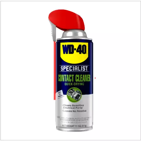 WD-40 Contact Cleaner, 11 oz. Quick-Drying Electric Equipment Cleaner with Smart